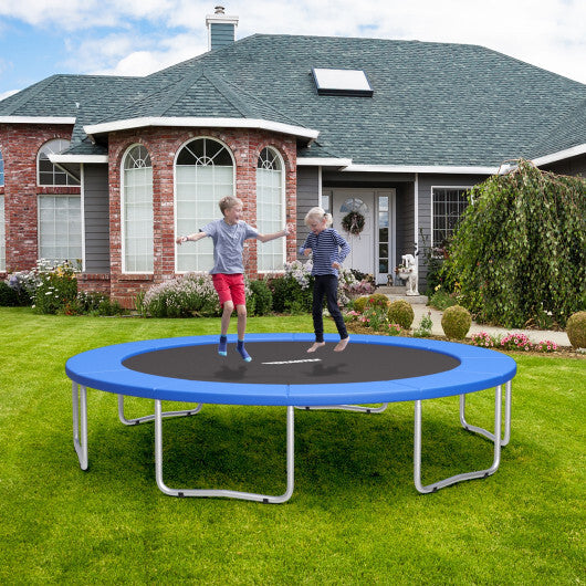 8 Feet Trampoline Spring Safety Cover without Holes-Multicolor W2B