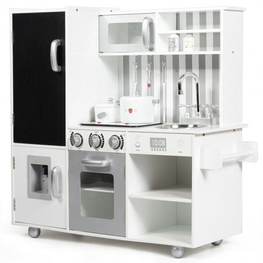 Wooden Pretend Play Kitchen Sets with Simulated Sound W2B