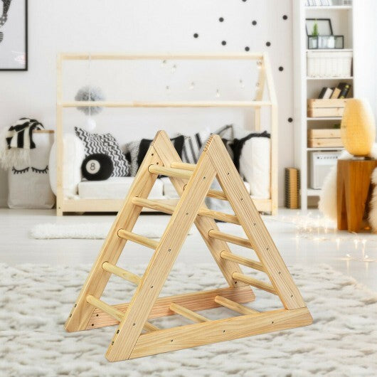 Wooden Triangle Climber for Toddler Step Training W2B