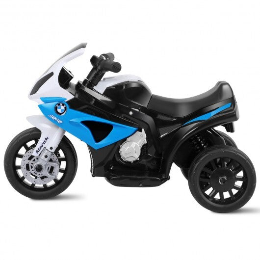 6V Kids 3 Wheels Riding BMW Licensed Electric Motorcycle-Black W2B