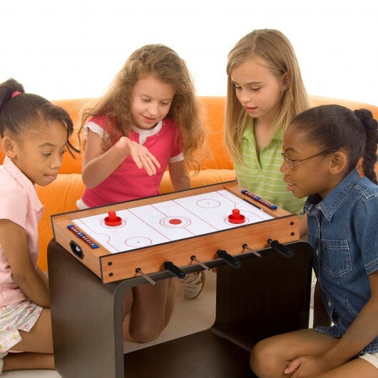 2-in-1 Indoor/Outdoor Air Hockey Foosball Game Table W2B