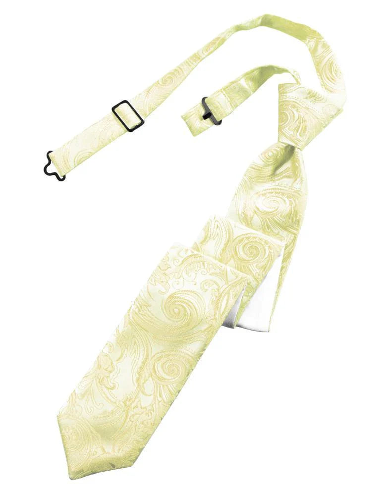 Tapestry Skinny Necktie Pre- Tied Tux-USA