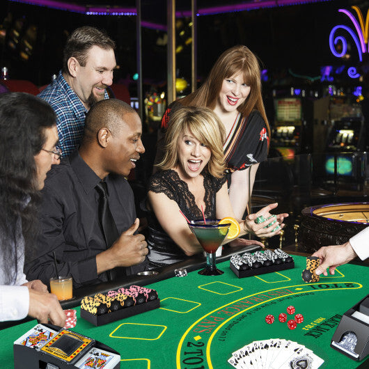 14 Gram Poker Chips 300 Pieces Casino Poker Chip Set-Black W2B