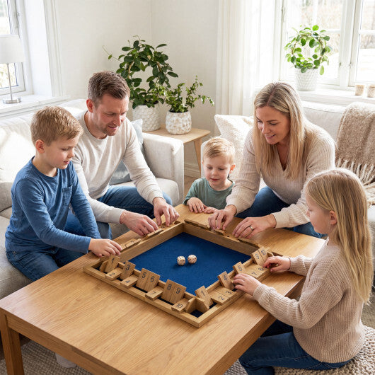 24 Inch Extra-Large Shut The Box Game for 2-4 Players W2B