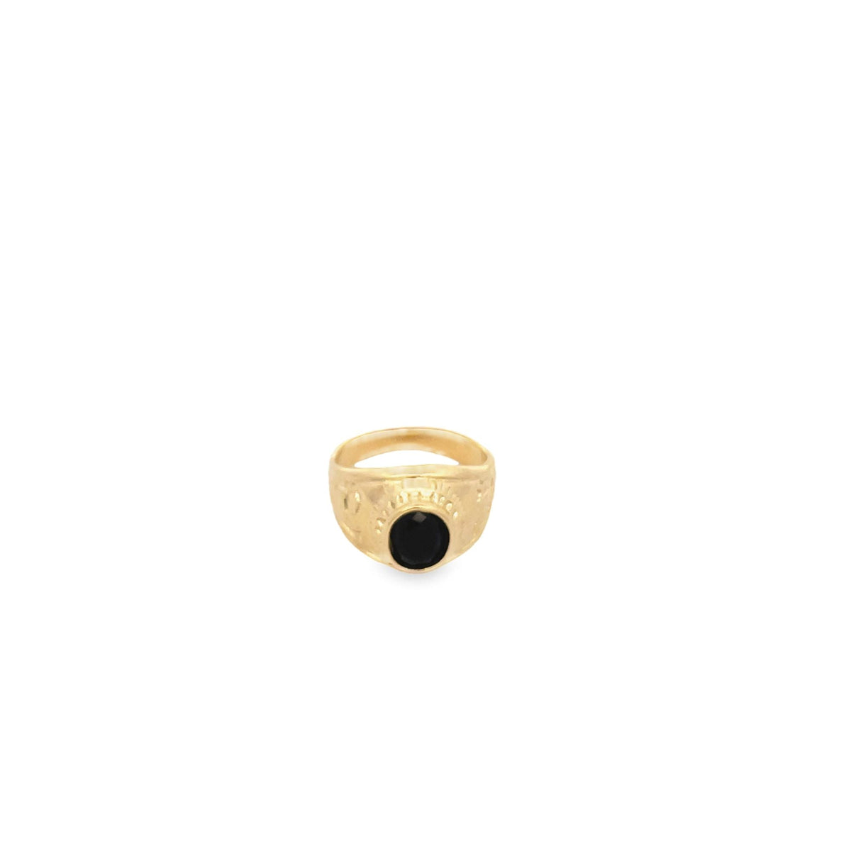 Thick Ring Band With Stone (D89) MIA Jewelry