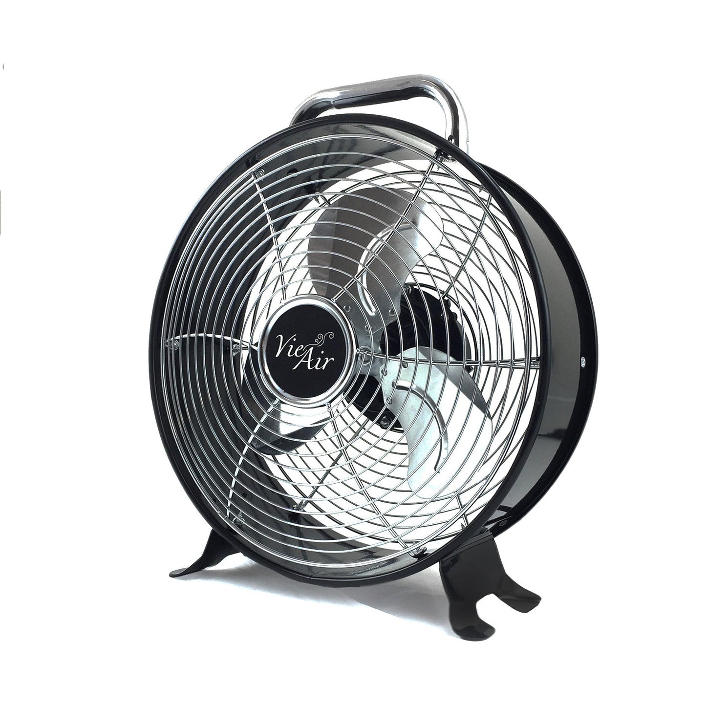 Vie Air 12 Inch High Velocity Dual Speed Retro Metal Drum Fan W2B