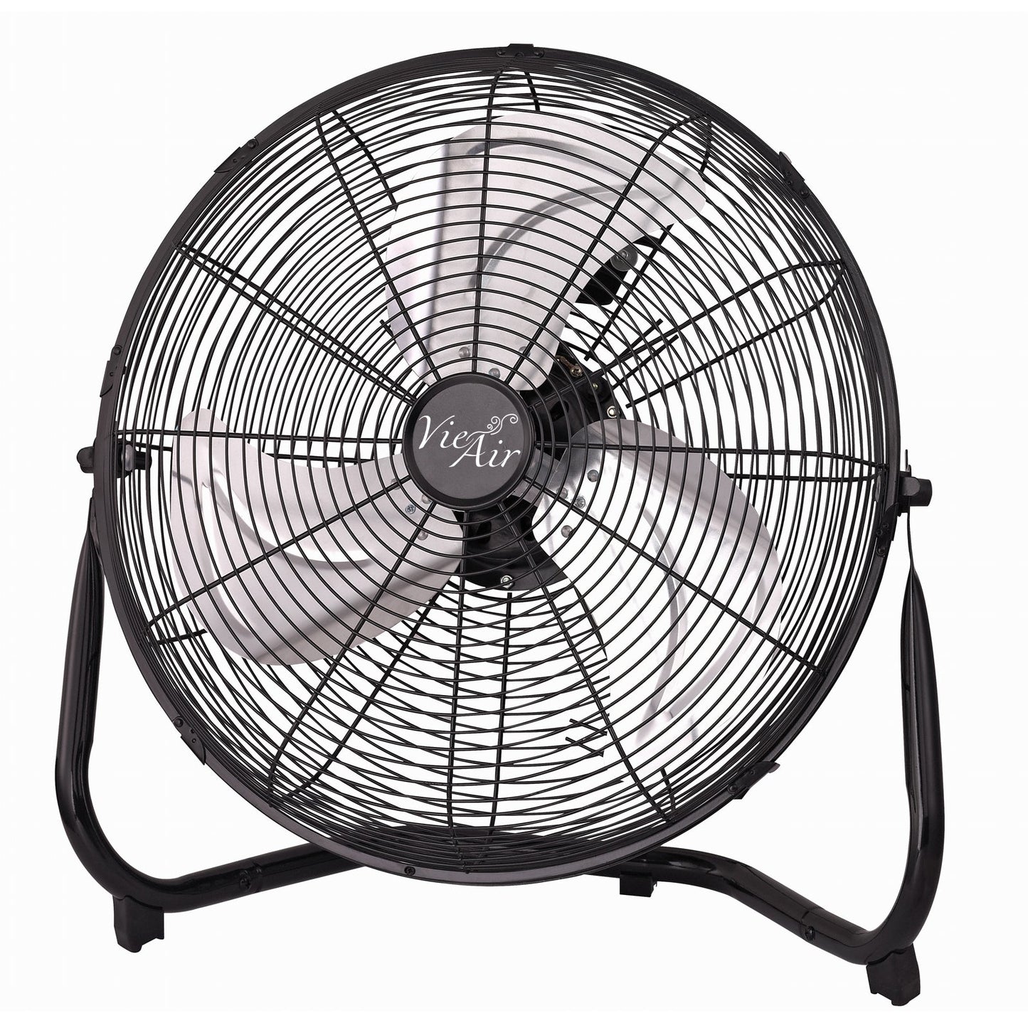 Vie Air 14 Inch Industrial High Velocity Heavy Duty Metal Floor Fan with 3 Speed Settings W2B