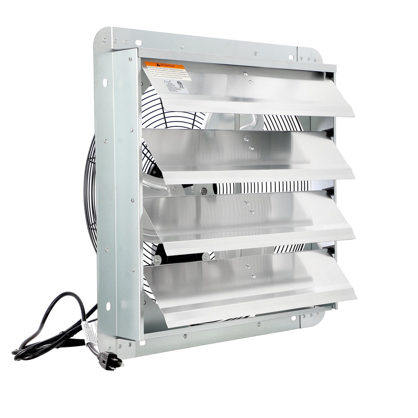 Vie Air 18 Inch Shutter Exhaust Fan with Power Cord W2B