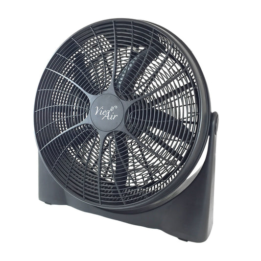 Vie Air 20 Inch High-Velocity 5 Blade Tilting Ultra Lightweight Turbo Floor Fan W2B