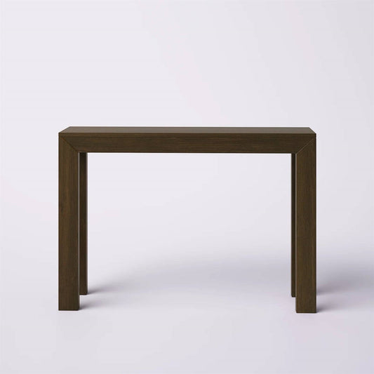 Solid Wood Modern Accent Console Table / Sofa Table in Dark Brown Walnut Finish FastFurnishings