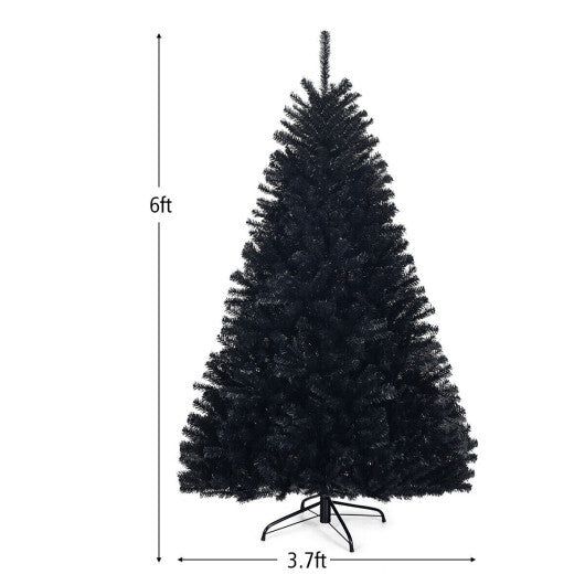 Costway 6 Feet Hinged Artificial Halloween Christmas Tree W2B