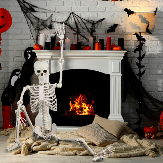 Costway 5.4 FT Halloween Skeleton Decoration Life Size Large Skeleton W2B