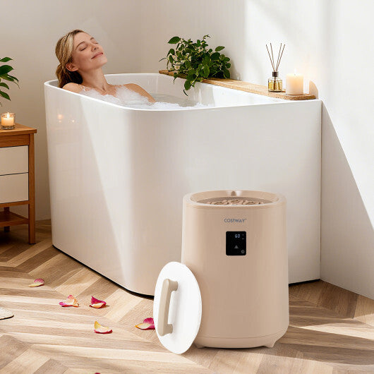 Costway 18L Large Towel Warmer with LED Display and Auto Shut off Coffee