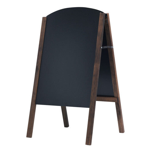 Costway 31.5" Wood A-Frame Chalkboard Menu Sign Board Sidewalk Wedding Signage W2B