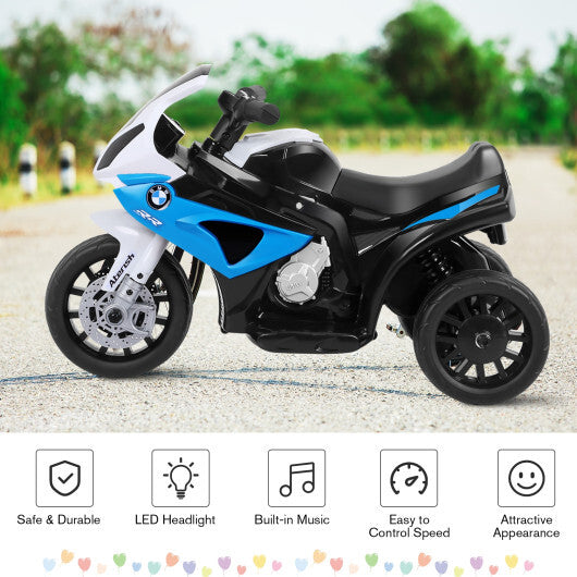 Costway Kids Ride On Motorcycle BMW Licensed 6V Electric 3 Wheels Bicycle Music&Light W2B