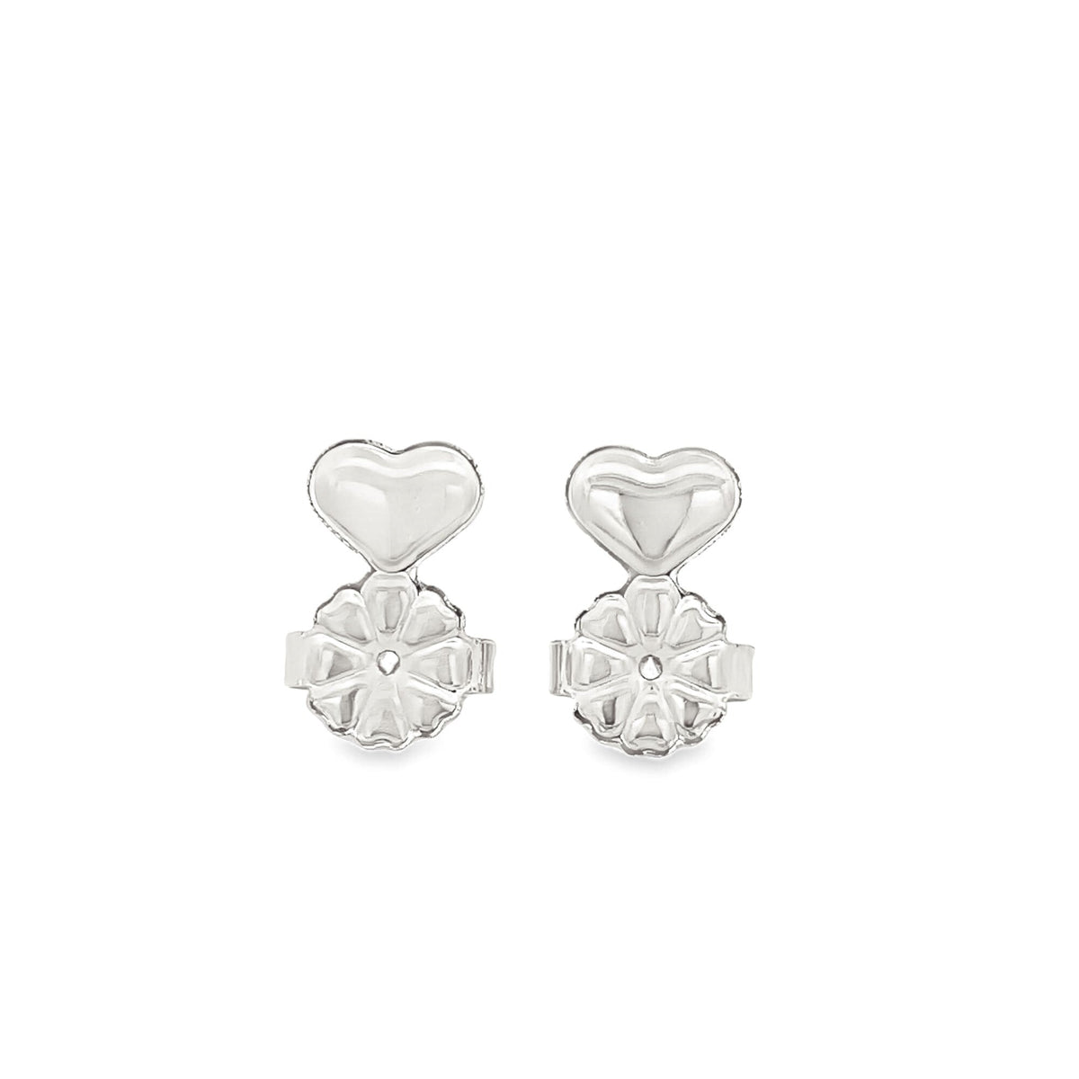 Heart and Clover Push Backs Earring Closure (XX14) MIA Jewelry