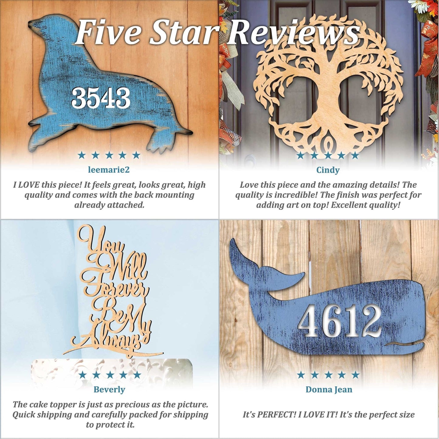 Mother's Day Store SPECIAL ! Natural wood I love you MOM Cake Topper. AMonogramArt