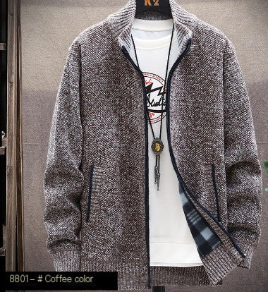 Men's Thickened Padded Jumper Cardigan Jacket (1PC) Pi-Mart