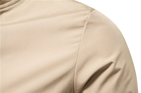 Men's Striped Zip-up Jacket With Pockets Fashion Casual Outerwear Sports Baseball Clothing Spring And Fall LadyShow.Store