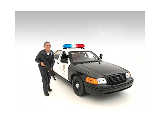 Police Officer II Figure For 1:18 Scale Models by American Diorama-1