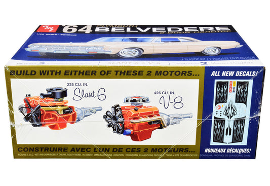 Skill 2 Model Kit 1964 Plymouth Belvedere Coupe Hardtop 1/25 Scale Model by AMT AMT