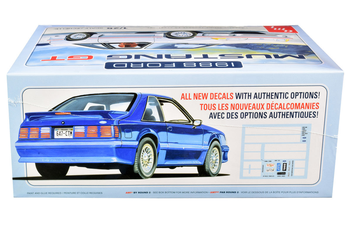 Skill 2 Model Kit 1988 Ford Mustang GT 1/25 Scale Model by AMT AMT