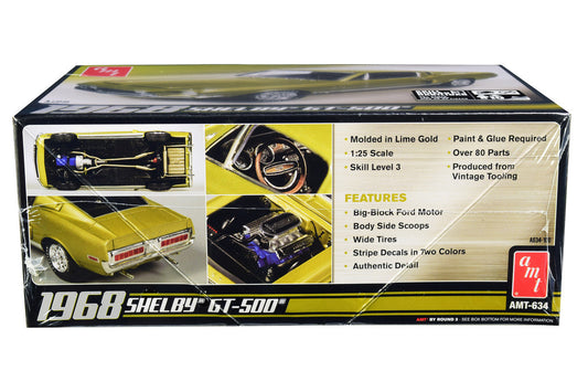 Skill 3 Model Kit 1968 Ford Mustang Shelby GT-500 1/25 Scale Model by AMT AMT