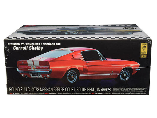 Skill 2 Model Kit 1967 Ford Mustang Shelby GT350 Black 1/25 Scale Model by AMT AMT