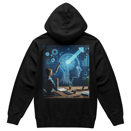 Customized Pullover Hoodie Sweatshirt AI Women's Mind Power - Back Print-On-Demand LadyShow.Store