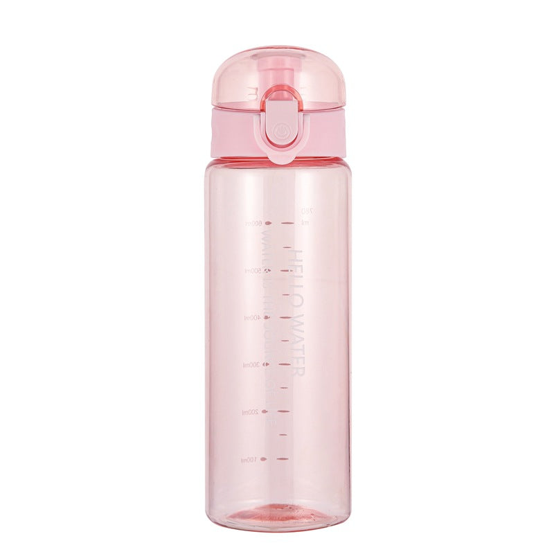 Portable Leakproof Water Bottle with Straw (1pc) LadyShow.Store