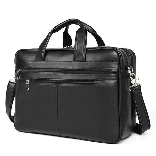 Leather Handbag Briefcase Napa Leather Comfortable Texture Men's Real-leather Bag CJD