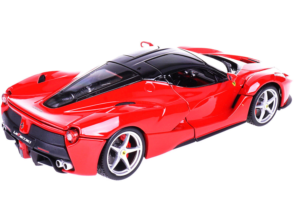 Ferrari LaFerrari F70 Red with Black Top "Signature Series" 1/18 Diecast Model Car by Bburago Bburago