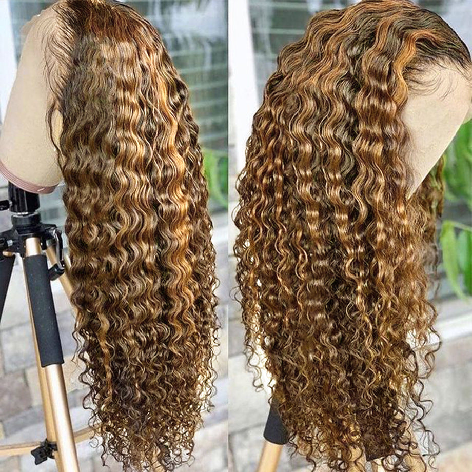 Real Hair Highlighting Headgear Lace Frontal Wi CJD