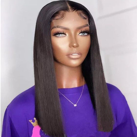 Double Drawn Bone Straight Human Hair Wigs CJD