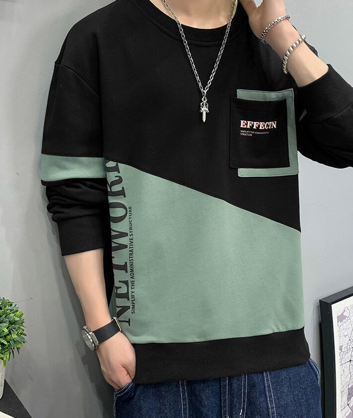 Fleeced Hoodie Pullover For Men With Round Collar LadyShow.Store