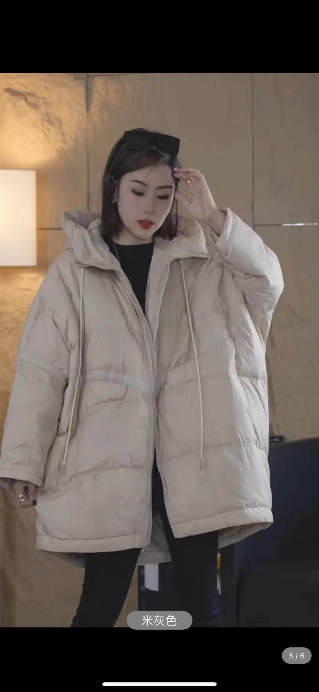 Plus Size White Duck Down Loose Down Jacket LadyShow.Store