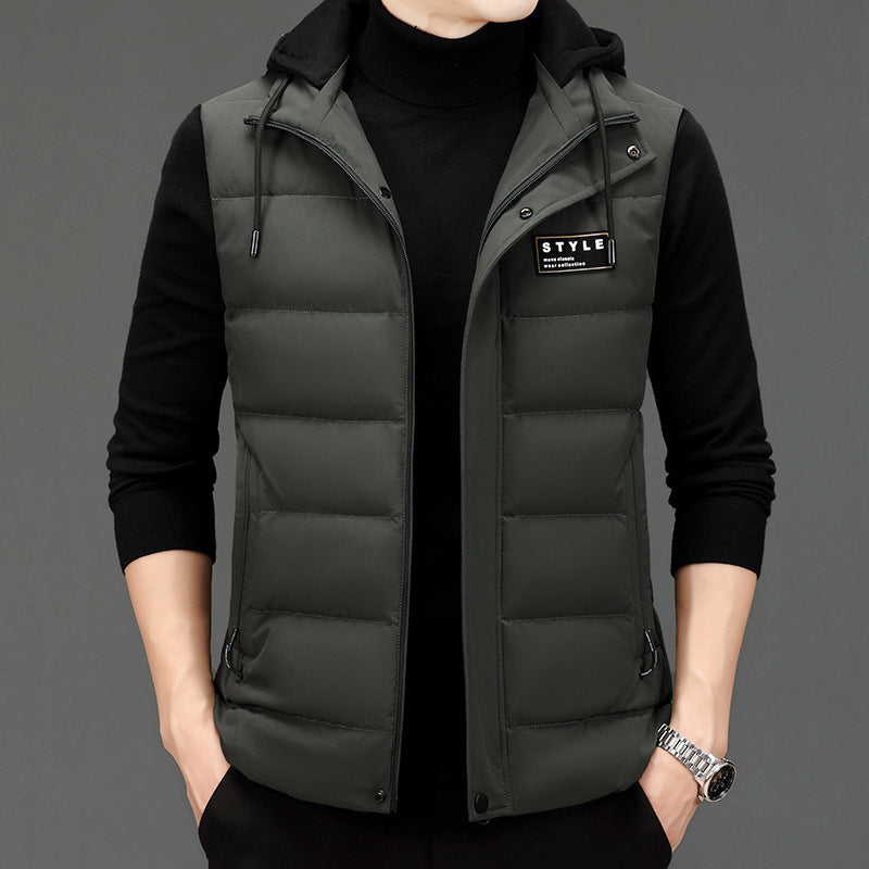 Men's Fashion Vest Versatile Down Jacket CJD