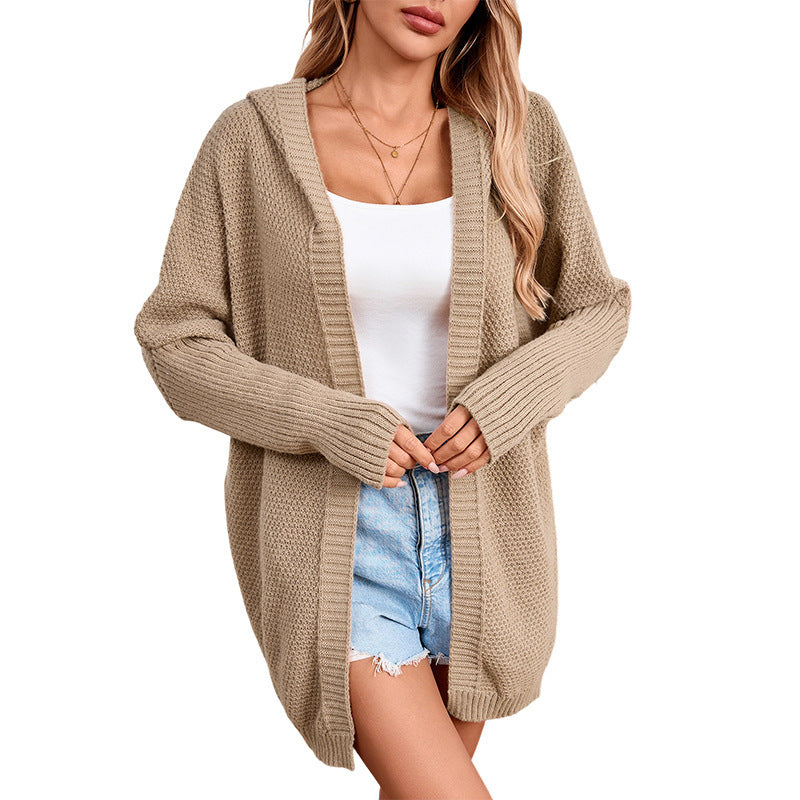 Casual All-matching Lapel Long Cardigan Jacket LadyShow.Store