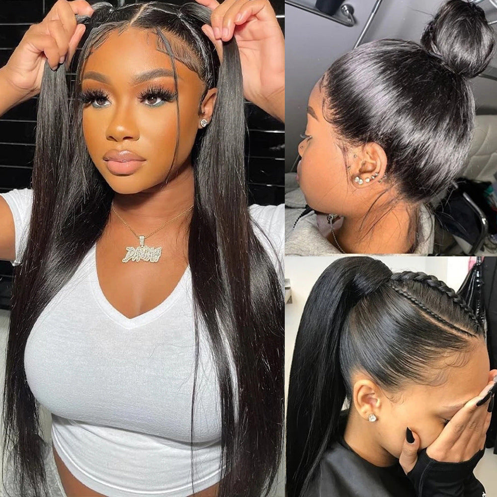 Full Lace Head Cover With Real Hair CJD