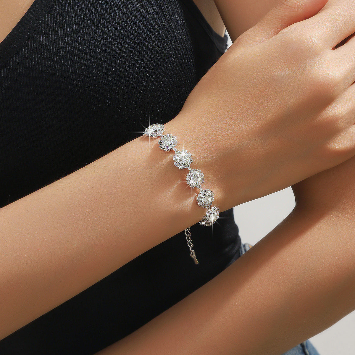 Diamond Necklace Earrings And Bracelet Three Piece Jewelry Set Best YouTube Store