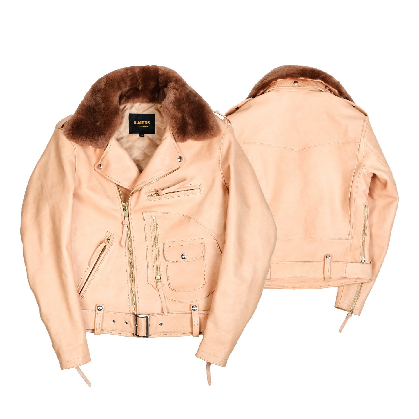 Detachable Fur Collar And Belt Fully Equipped Men's Jacket Accent Plus