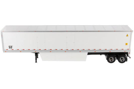 53' Dry Cargo Van Trailer White "Transport Series" 1/50 Diecast Model by Diecast Masters Diecast Masters