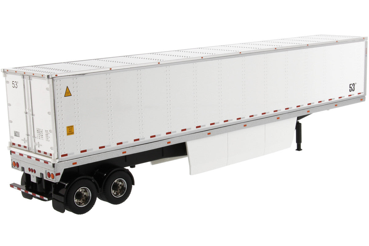 53' Dry Cargo Van Trailer White "Transport Series" 1/50 Diecast Model by Diecast Masters Diecast Masters