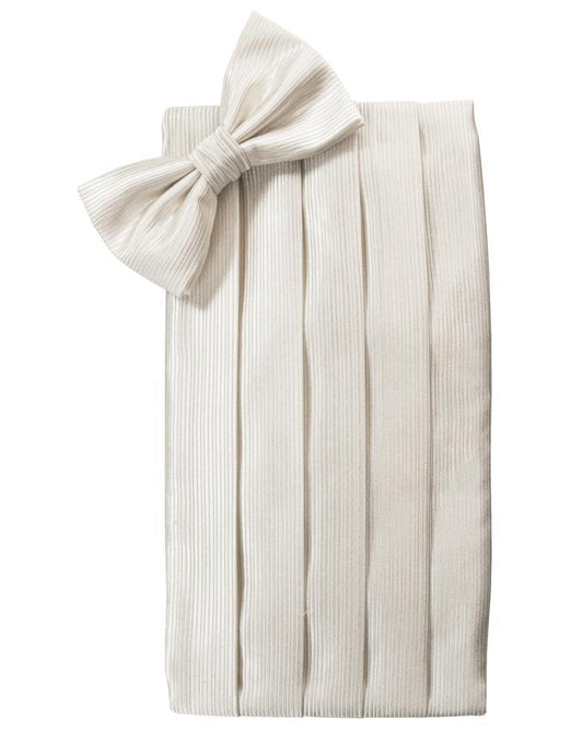 Faille Silk Cummerbund & Bow Tie Set Tux-USA