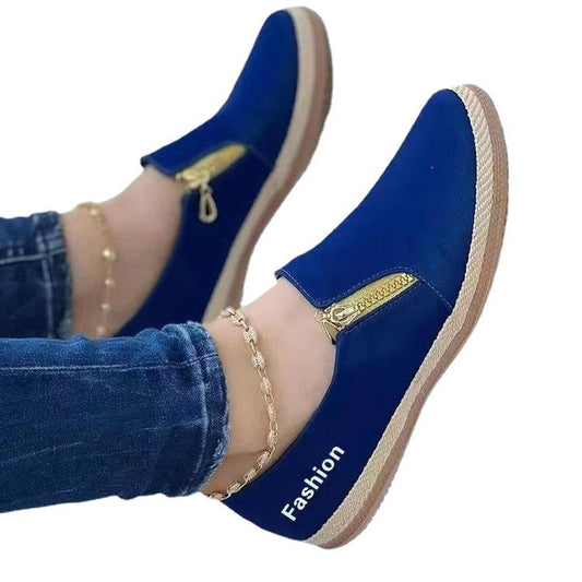 Spring And Autumn European And American Solid Color Platform Hemp Rope Canvas Shoes LadyShow.Store