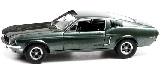 1968 Ford Mustang GT Fastback Highland Green Metallic 1/18 Diecast Model Car by Greenlight Greenlight