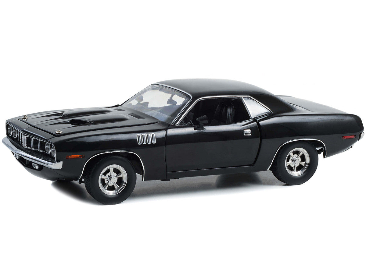 Plymouth Barracuda Black "John Wick: Chapter 4" (2023) Movie 1/18 Diecast Model Car by Highway 61 Highway 61