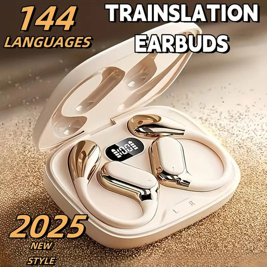 NNETM AI Translation Wireless Earbuds Noise Cancelling Touch Control NNETM