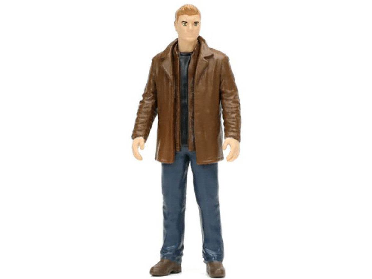 1967 Chevrolet Impala SS Sport Sedan Black and Dean Winchester Diecast Figurine "Supernatural" (2005-2020) TV Series "Hollywood Rides" Series 1/24 Diecast Model Car by Jada-4