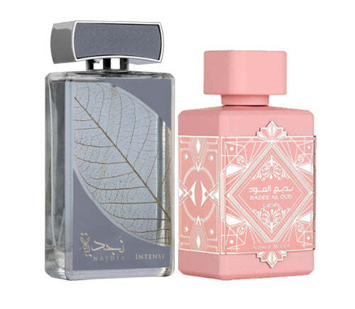 Lattafa Badee Al Oud Noble Blush + Lattafa Najdia Intense Bundle W2B